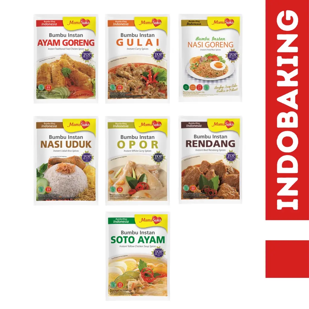 Mamasuka Bumbu Dapur Masak Instan Ayam Goreng Gulai Soto Nasi Uduk 